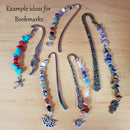 Dragon Bookmark Charm Silver Tone 5pcs (G053-2)