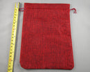 50% OFF!  Red Burlap Bag for Gemstones 23x17cm 1pc (4035)