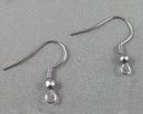 Fish Hook Earrings Stainless Steel 10 pairs (G082-2)