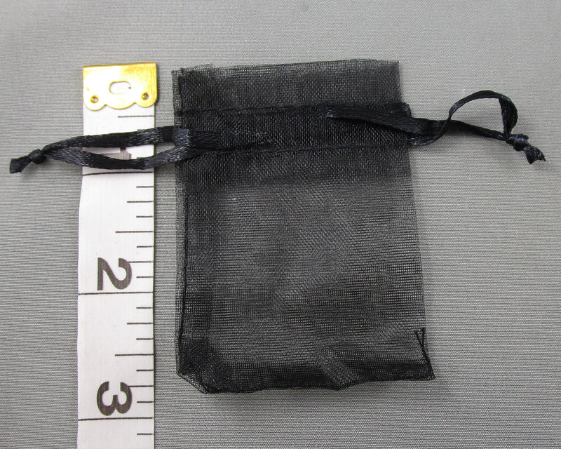 Black Organza Bags 5x7cm 10pc (2381)