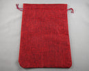 50% OFF!  Red Burlap Bag for Gemstones 23x17cm 1pc (4035)
