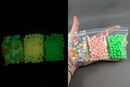 50% OFF!  Glow in the Dark Beads Green Acrylic Various Sizes
