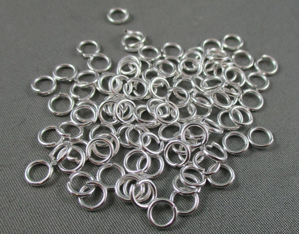 Jump Rings Silver Tone Various Sizes
