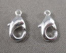 50% OFF!! Lobster Clasp Silver Tone 8x14mm