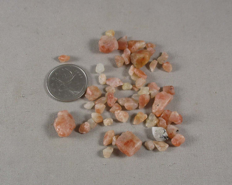 Sunstone Crystal Chips (Undrilled) 100 grams (H024**)