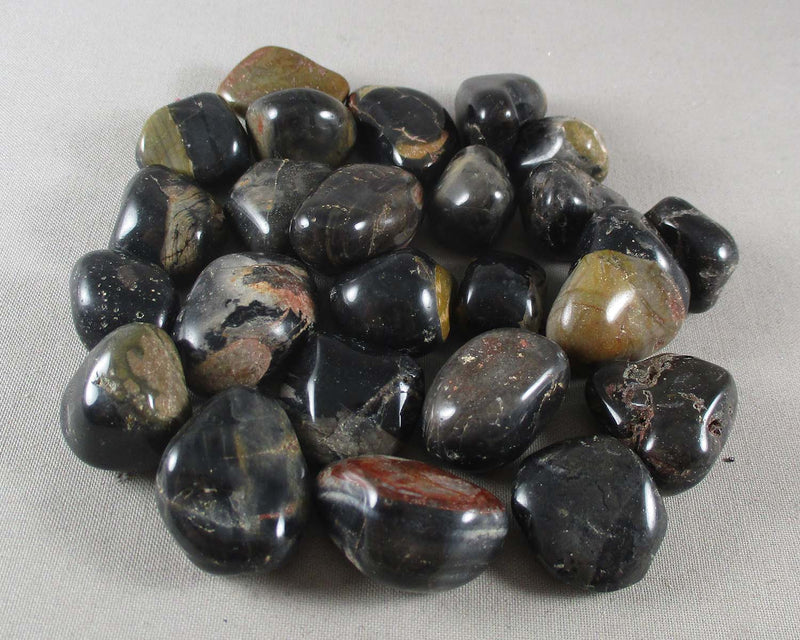 Black Onyx Polished Stones 5pcs T294