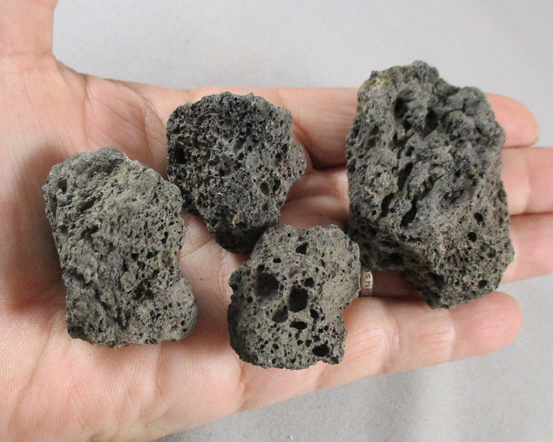 25% OFF! Large Lava Stones Raw 300 grams A219*