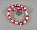 Red Mushrooms Lampwork Glass Beads (C419)