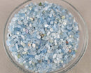 Aquamarine Stone Chips Undrilled 100g (G015-1)