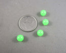 50% OFF!  Glow in the Dark Beads Green Acrylic Various Sizes