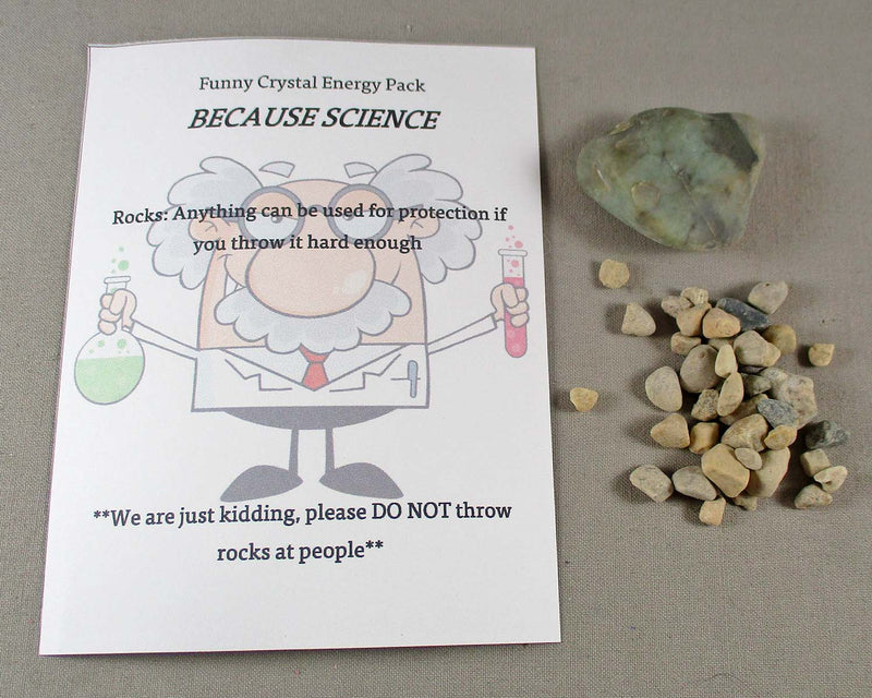 "Because Science" Funny Crystal Energy Kit A514*