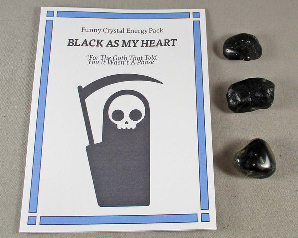"The Black as my Heart" Funny Crystal Energy Kit A516