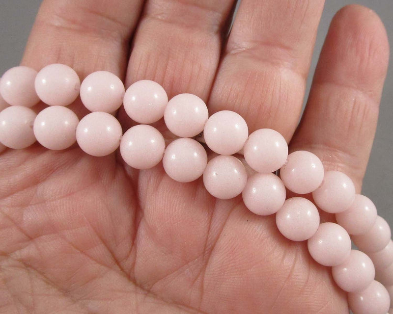 Glow in the Dark Beads Synth. Gemstone Pink 8mm (5031)