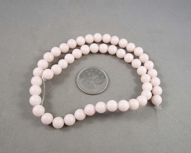 Glow in the Dark Beads Synth. Gemstone Pink 8mm (5031)