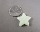 Glow in the Dark Star Beads Synth. Gemstone 25mm 1pc (6067)