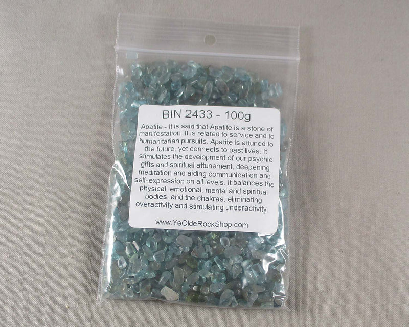 Blue Apatite Chips (Undrilled)