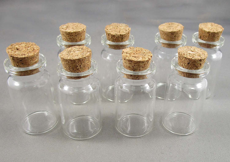 Glass Jars 22x40mm, 10ml, 8pcs (4027)