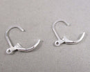 Lever Back Earrings Silver Tone Brass 10 pairs (C332)