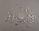 Lever Back Earrings Silver Tone Brass 10 pairs (C332)