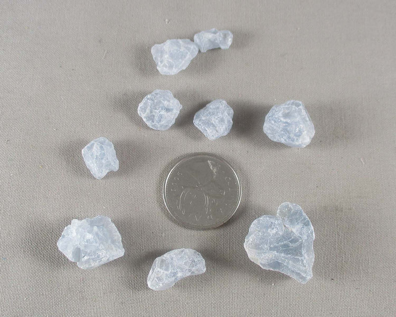 Blue Celestite Crystals Raw 30gr H015**