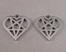 Star in Heart Charms Stainless Steel 2pcs (6056)