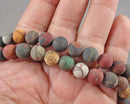 Frosted Picasso Jasper Beads Round 8mm (C067)
