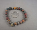 Frosted Picasso Jasper Beads Round 8mm (C067)