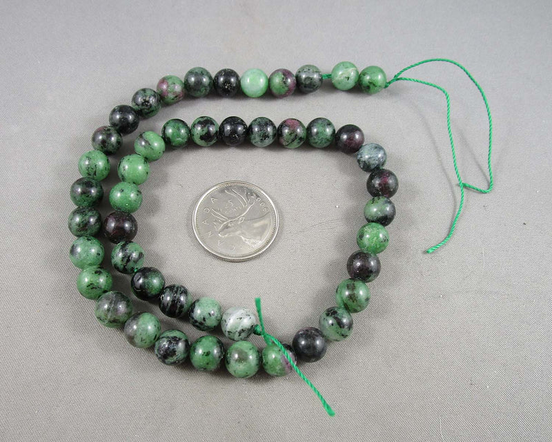 Ruby Zoisite Beads Round Various Sizes