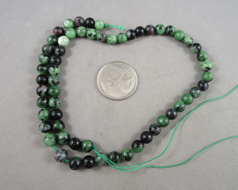 Ruby Zoisite Beads Round Various Sizes