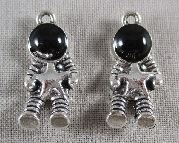Spaceman Charms Silver Tone 3pcs (0935)