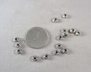 Silver Tone Knot Spacer Beads 50pcs (C152)