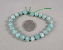 Premium Amazonite Faceted Rondell Beads (C411)