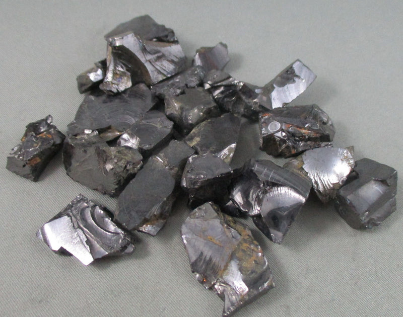 Silver Shungite Stone Raw 1pc T463 (Noble Shungite / Elite Shungite)