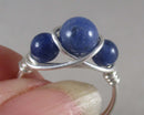 Blue Sodalite Wire Wrapped Ring 1pc (Custom Sizes)