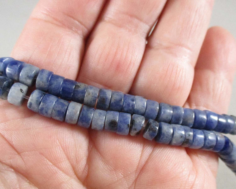 Sodalite Heishi Beads 6x3mm (0951)