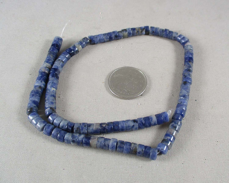 Sodalite Heishi Beads 6x3mm (0951)