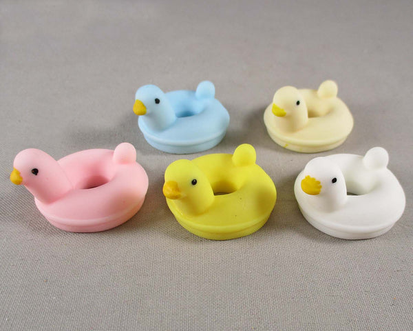 50% OFF!!Rubber Ducky Floaty Cabochons (Various Colors) 2pc (0987)