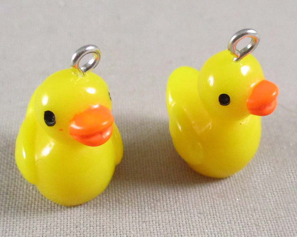 Rubber Ducky Resin Charms 4pc (2460)