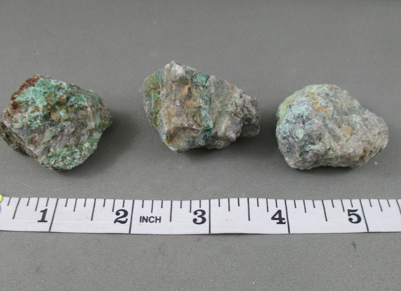 Chrysocolla Stone Raw 3pcs (A362)