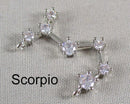 CZ Zodiac Constellation Charms (Astrological) 1pc