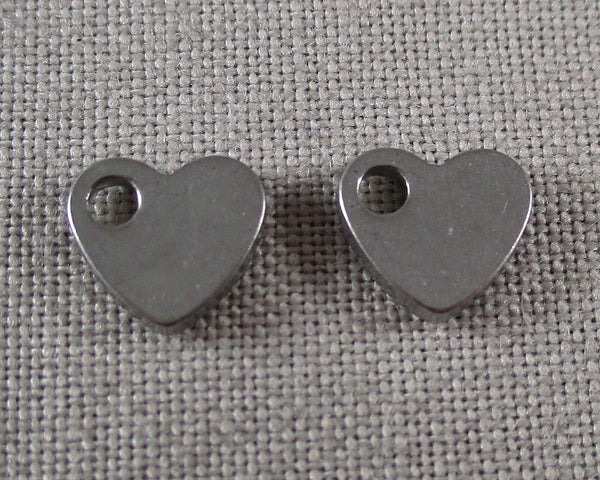 Heart Charms Stainless Steel 14pcs (1448)