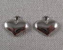 Heart Charms Stainless Steel 22pcs (C420)