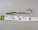 75% OFF!  Mermaid Bookmark Charm Silver Tone 1pc (2341)