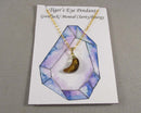 50% OFF!  Gold Tiger Eye Moon Pendant Necklace 1pc
