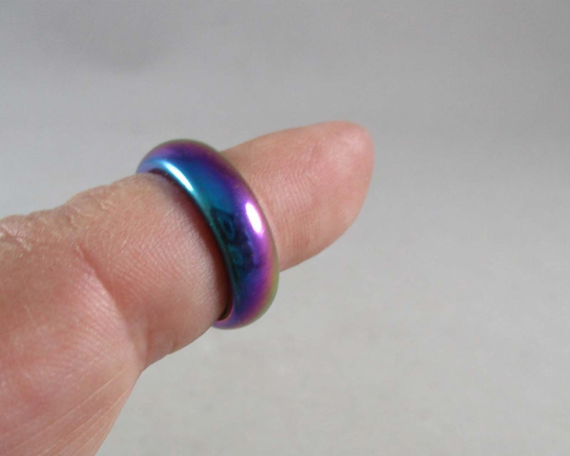 Rainbow Hematite Ring Various Sizes