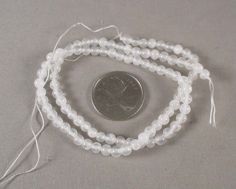 Selenite Beads Round (Various Sizes)