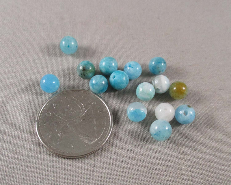 Hemimorphite Loose Beads Round Various Sizes