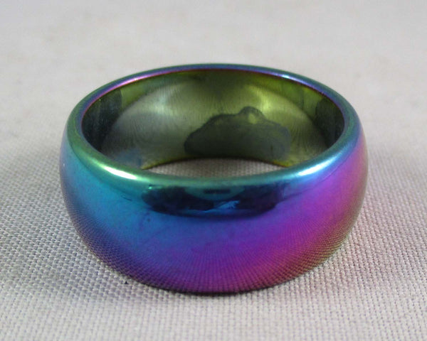 Rainbow Hematite Ring Size 12