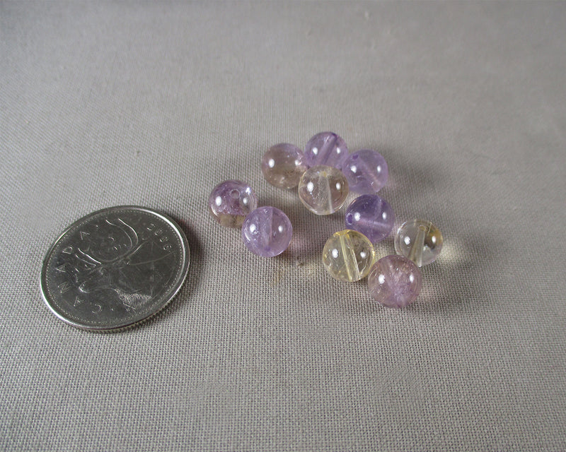 Ametrine Loose Beads Round (Various Sizes)