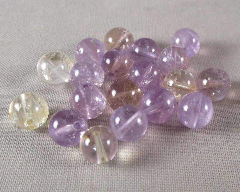 Ametrine Loose Beads Round (Various Sizes)